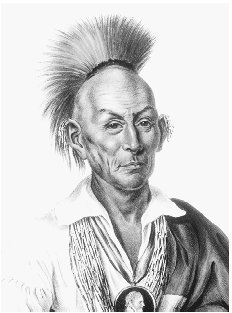 Black Hawk. Author of Life of Ma-ka-tai-me-she-kiakaik or Black Hawk, 1833. THE LIBRARY OF CONGRESS