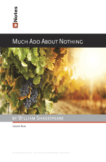 Much Ado About Nothing eNotes Lesson Plan content