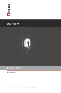 Anthem eNotes Lesson Plan content