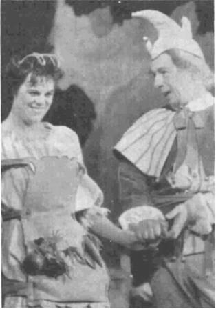 Audrey and Touchstone in 1955 production of the play