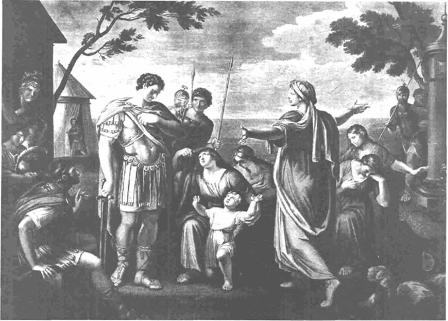 Coriolanus, Virgilia, Volumnia, Valeria, and others, by William Hamilton